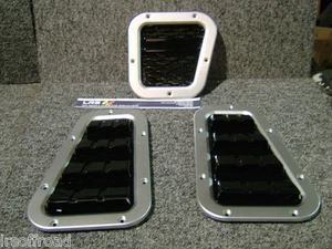 LAND ROVER DEFENDER XD WING TOP VENTS AND SIDE VENT IN SILVER DA1971 & DA1975 - Picture 1 of 3