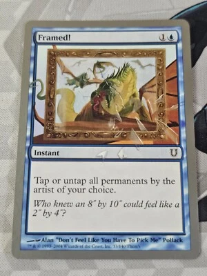 Framed! 33/140 Common Unhinged Magic the Gathering MTG - Image 1 of 2