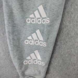 ✅🚨Adidas Girls Sweatpants Size XS Back-3-Logos Zippers-for-Feet Gray 📸SEE📏📸 - Picture 1 of 24