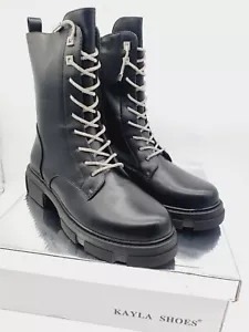 Damen Schuhe Stiefeletten Winterschuhe Strasssteine Stiefel schwarz Gr.36-41 - Bild 1 von 11