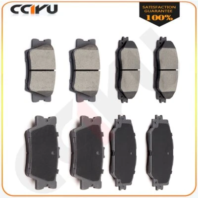 Fits 2011-2012 Pontiac Vibe Scion XB Toyota Front And Rear Ceramic Brake Pads - Изображение 1 из 4