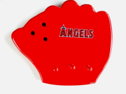 Los Angeles Angels Baseball Glove Wooden Wall Key / Miscellaneous Hanger Cover