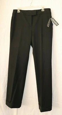 Pantalones para mujer THALIAN talla 12 negros * cremallera frontal * un bolsillo trasero *** Foto 1 de 4