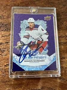 Braden Schneider IP Signed Upper Deck Ice RC Card JSA Coa Autographed Rangers - Picture 1 of 3