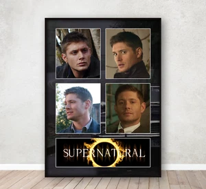 Póster de collage sobrenatural de Dean Winchester dormitorio pared estampado artístico enmarcado A4 - Imagen 1 de 5