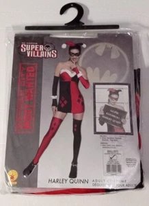 DC Comics Super Villains Adult Womens Harley Quinn Costume SM - Picture 1 of 2