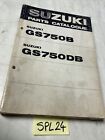 Suzuki GS750B GS750DB GS750 B DB Catalogue Spare Parts GS 750 Parts List