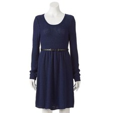 women's lc lauren conrad eyelet fit & flare dress