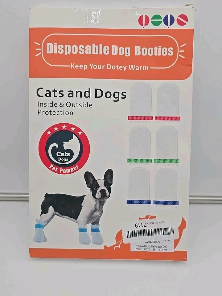 Botines Desechables Impermeables para Perro Botas para Protección de Patas Grandes 20pk Nuevos Foto 1 de 4