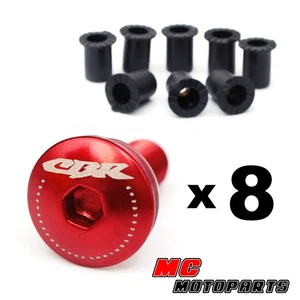 Billet M5 Windscreen Fairing Logo Bolts For Honda CBR 600RR 1000RR CBR250R -MC - Picture 1 of 10