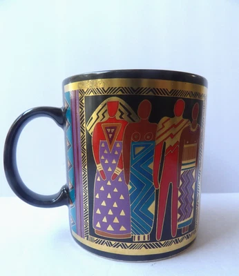 Taza Laurel Burch Vintage "Tribal Spirit" 1988 Foto 1 de 4