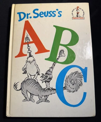 Dr Seuss ABC Hardcover 1963 Beginner Book First Edition Vintage - Image 1 of 4