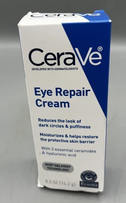 Crema reparadora de ojos CeraVe para ojeras, arrugas e hinchazón - 0,5 oz nueva Foto 1 de 4