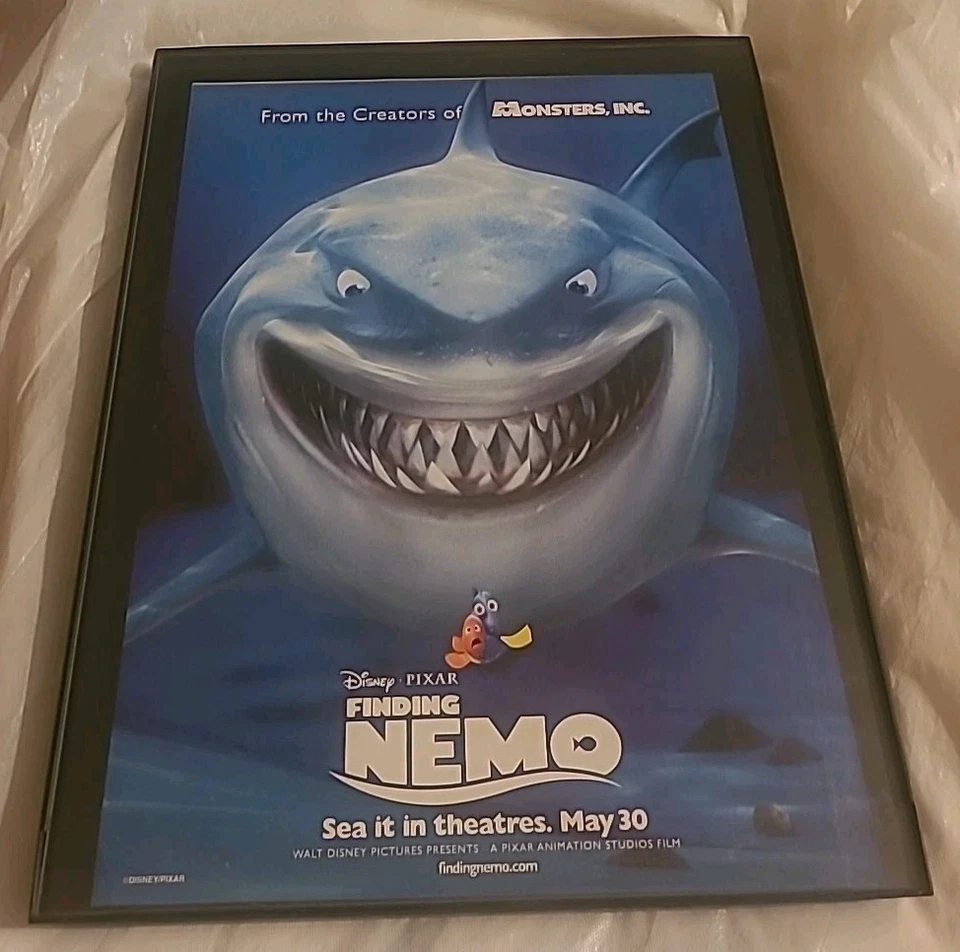 Finding Nemo Disney Pixar Framed Print Ad 8.5x11 2003 Vintage  — 第 1/1 张图片