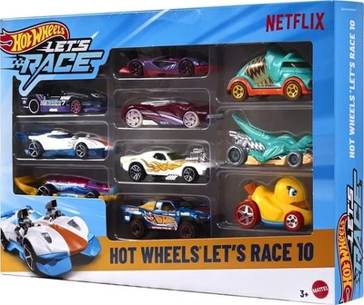 2025 Hot Wheels Let's Race 10 Modelli Mattel 1:64 Netflix GT Scorcher Garantita - Immagine 1 di 4