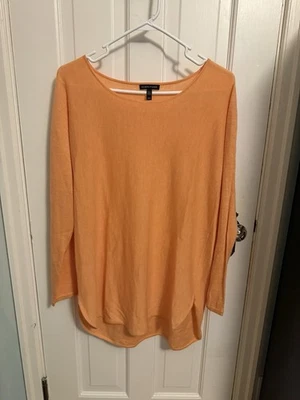 Suéter Ligero Eileen Fisher Lana Angora Conejo Cachemira Mediano Foto 1 de 4