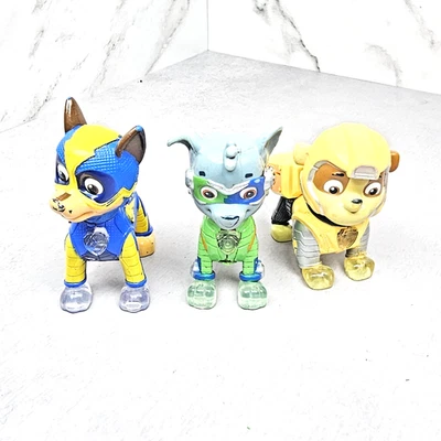 Paw Patrol Mighty Pups Light Up Badge And Paws Lot x 3 For Parts - Image 1 of 4