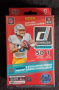 Nfl Panini Trading Cards 2021 Donruss Hangar Box, OVP, 50 Cards - Bild 1 von 4