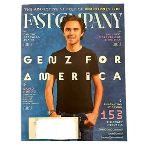 Fast Company Magazine Summer 2024 Gen Z for America Monopoly Go David Hogg - Picture 1 of 1
