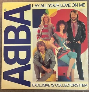 ABBA ~ Lay All Your Love on Me 1981 12" Vinyl Dance Single NM ~ Epic Records - Picture 1 of 4