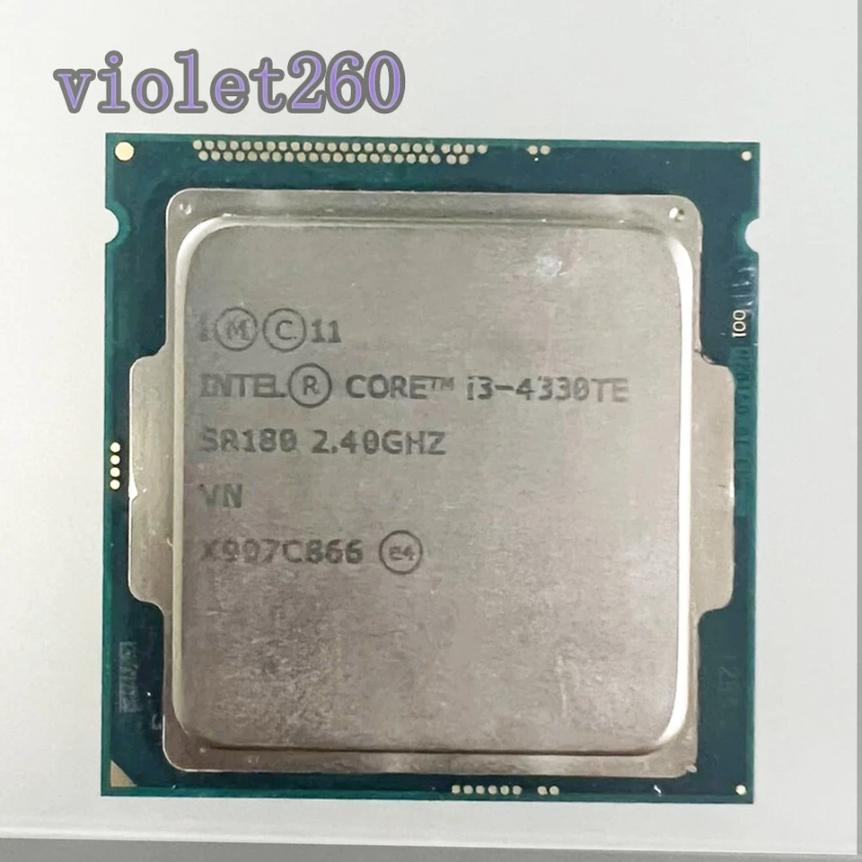 4TH Gen Intel Core i3-4330TE LGA 1150 CPU Processor 4M Cache 2.40 GHz Dual Core - Image 1 of 1