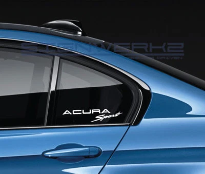 Acura Sport Decal Sticker logo VTEC RSX TSX TLX MDX RDX NSX Integra USA Pair - Image 1 of 4