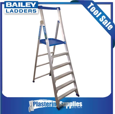 Bailey Platform Ladder P150 1.8m 6-Step Aluminium Stepladder FS14069 - image 1 of 4