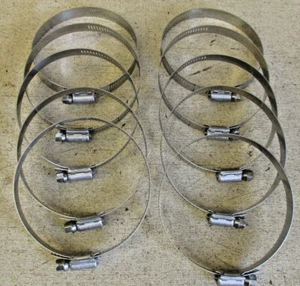 Breeze Stainless Steel Hose Clamps 1-9/16" - 2-1/2" (40-64mm) #62032 Box of 10 - Imagen 1 de 3