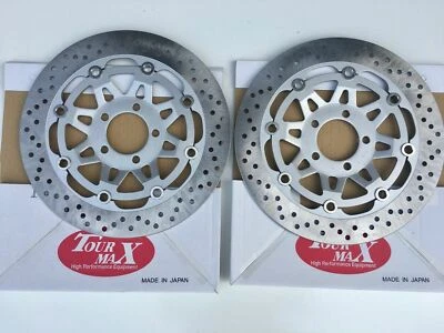 FRONT BRAKE DISCS FOR KAWASAKI ZXR750 1989 1990 H1 H2  TOURMAX MADE IN JAPAN - Image 1 of 4