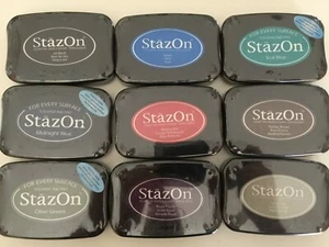 Almohadilla de tinta solvente Tsukineko StazOn Staz On TÚ ELIGES NUEVO - Imagen 1 de 21