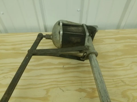Antique Portable Hand Pump Gasoline Kero C H Sheldon Cunningham Kansas 2184789 Cover
