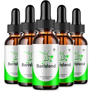 (5 Pack) Barislend Weight Loss Drops Bari Slend Max Strength Supplement (10oz) - Picture 1 of 9