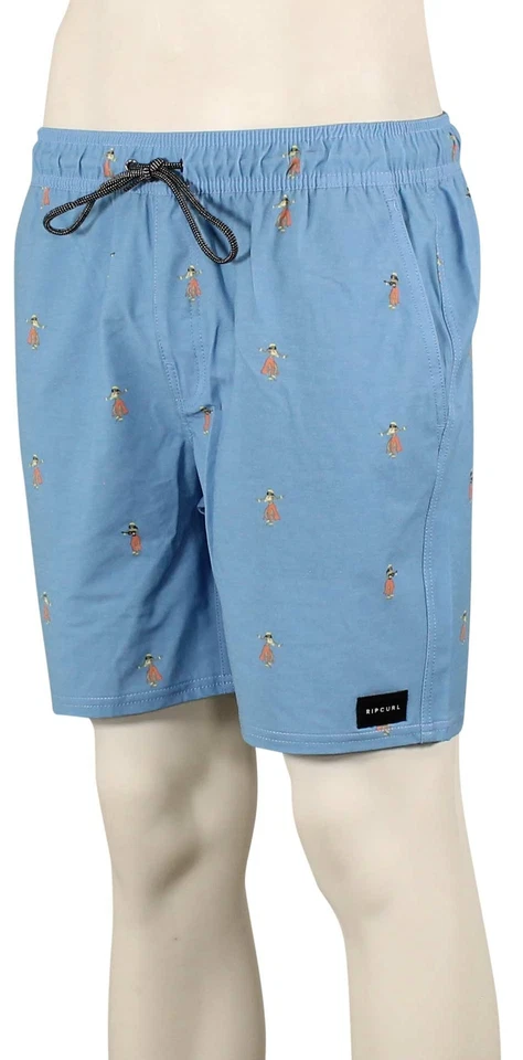 Rip Curl Hula Breach Volley Shorts - Electric Blue - New - Image 1 of 1