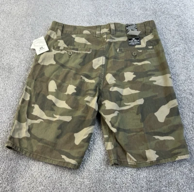 Ecko Untld. Pantalones Cortos Para Hombre 34 Verde Camuflaje Bolsillos Carga Informales Algodón Foto 1 de 4