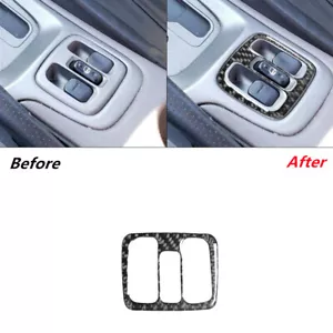 1Pcs Carbon Fiber Power Windows Control Cover Trim For Toyota Celica 2001-2005 - Picture 1 of 14