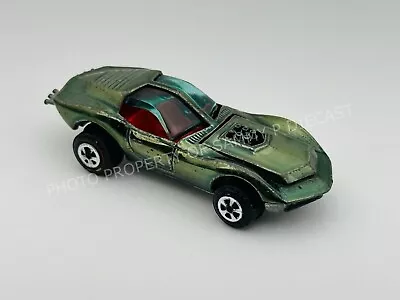 Johnny Lightning Topper Redline CUSTOM MAKO SHARK Olive Red Interior Nice !!! - Imagem 1 de 4