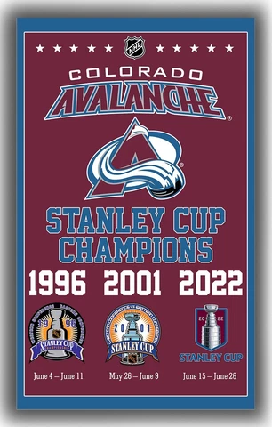 Colorado Avalanche Hockey Champions Flag 90x150cm 3x5ft Winners best Fan banner Cover