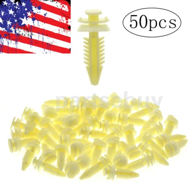 50pcs Beige Door Trim Panel Clips For GMC Sierra 1500 K15 K1500 Pickup GM Trucks - Изображение 1 из 4