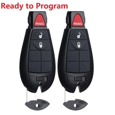 2 para Dodge Ram 1500 2500 3500 2009 2010 2011 2012 mando a distancia sin llave coche llavero 3B Foto 1 de 4