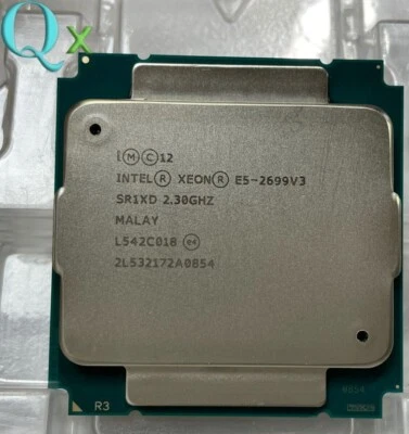 Intel Xeon E5-2699 V3  LGA2011-3 Server  CPU Processor SR1XD 18-Core 2.3GHz - Image 1 of 2