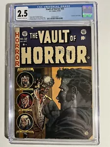 VAULT OF HORROR #32 EC COMICS EDAD DE ORO 1953 CGC ¡CALIFICADO 2,5! PRE CODE HORROR! - Imagen 1 de 2