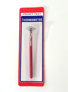 NEW 1" Dial Pocket Thermometer  w/ 5 Inch Stem  ~  50-550° F   ~  Sleeve & Clip - Picture 1 of 3