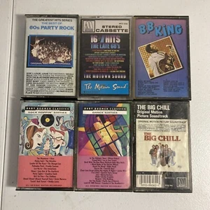 60’s Cassette Lot Bundle (6) Motown Dance Party Sock Hop & More - Imagen 1 de 16