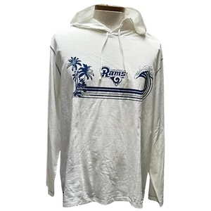 LA Los Angeles Rams NFL Fútbol Sudadera con Capucha Camisa Tommy Bahama Para Hombre Talla XL Blanca - Imagen 1 de 10