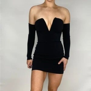 BEC & BRIDGE Cosmology Mini Dress Bodycon Off The Shoulder Party Cocktail - Picture 1 of 6