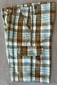 2010 Gymboree Outlet California Surfin' Paddle Out Welpe karierte Cargoshorts 4 Jahre - Bild 1 von 4