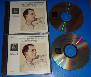 ALBERT SPALDING CENTENNIAL Historic Recordings Vol. 1 & 2 - MRF 2 CDs - Imagen 1 de 2