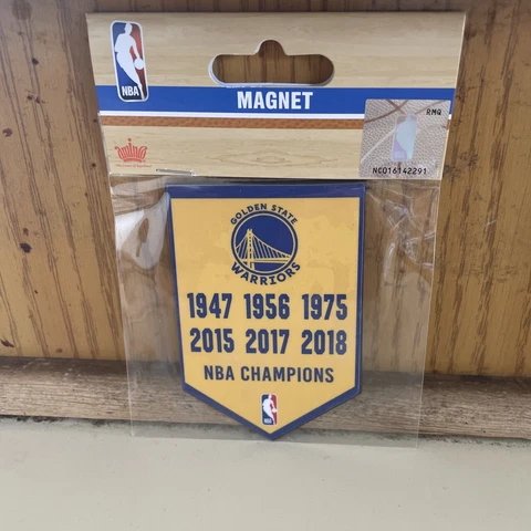 Golden State Warriors 🔥6X NBA 🔥Champions Banner Magnet 🏀🏀🏀 Steph Curry Cover