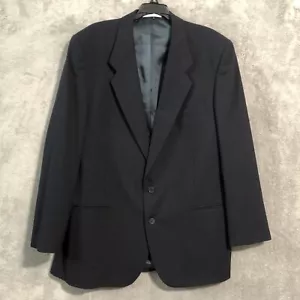 Vintage Yves Saint Laurent YSL Made in France Wool Jacket Blue Mens Size US 44 R - Picture 1 of 17