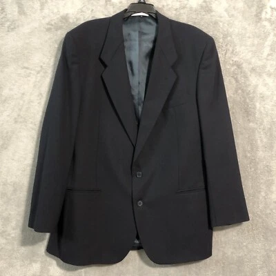 Vintage Yves Saint Laurent YSL Made in France Wool Jacket Blue Mens Size US 44 R - Image 1 of 4